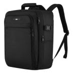 2E Рюкзак дорожній 2Е Trek, Cabin size, поліестр, EXP, 17/23л, з відсіком для ноутбука 16", чорний