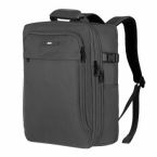 2E Рюкзак дорожній 2Е Trek, Cabin size, поліестр, EXP, 17/23л, з відсіком для ноутбука 16", сірий