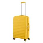 2E Чемодан, Aero, полипропилен, средний, 63/78 л, TSA, 4 колеса, EXP, янтарно-желтый