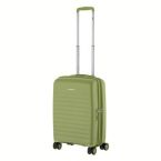 2E Чемодан, Aero, полипропилен, малый, 35/44 л, TSA, 4 колеса, EXP, оливково-зеленый