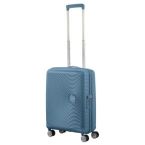 American Tourister Валіза American Tourister, Soundbox, поліпропілен, мала, 55см, 35.5/41л, TSA, 4 колеса, EXP, сіро-синій
