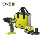 Ryobi Шуруповерт-дрель аккумуляторный ONE+ RDD18-1C20S 18В 1х2А·ч ЗУ 52Нм 450·1750об·мин 1.1кг сумка