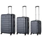 Wenger Набор чемоданов, Amplar 3 в 1, (S,M,L), пластик, 4 колеса, синий