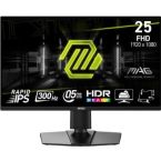 MSI Монітор MSI 24.5" MAG 255PXF 2xHDMI, DP, MM, IPS, 300Hz, 0.5ms, sRGB 120%, FreeSync, Pivot