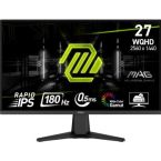 MSI Монитор 27" MAG 275QF 2xHDMI, DP, Audio, IPS, 2560x1440, 180Hz, 0.5ms, sRGB 101%, AdaptiveSync