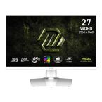 MSI Монітор MSI 27" MAG 274QRFW-E20 2xHDMI, DP, Audio, IPS, 2560x1440, 200Hz, 0.5ms, sRGB 124%, AdaptiveSync, Pivot, HDR400, білий