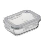 ARDESTO Контейнер для хранения пищевых продуктов Gemini 0.38л, боросиликатное стекло, пластик, прямоугольный, прозрачный