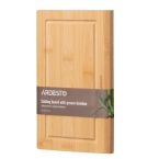 ARDESTO Доска кухонная с желобом Midori, 25х16х1.5см, бамбук