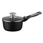 ARDESTO Ковш со стеклянной крышкой Gemini Bari, 1.3л, алюминий, черный