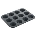 ARDESTO Форма для выпечки маффинов Tasty baking, 35х26.5х3см, 12шт, углеродистая сталь, серо-голубой