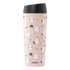 ARDESTO Термочашка Coffee Time Cats 450мл, нержавеющая сталь, коричневый
