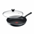 Tefal Tefal Day by Day pan with lid, 24cm, with lid, aluminum, bakelite, glass, black