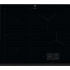 Electrolux Варочная поверхность индукционная, 60см, расширенная зона, датчик кипения, датчик жарки, сенсорный дисплей, Hob2Hood, черный