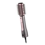 ARDESTO Фен-щётка Brush Pink Touch,1200Вт, 2скорости, 2 темп. режима, LED-дисплей, функция ионизации , 4 насадки, серый+розовый