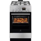 Electrolux Плита комбинированная, 58л, 50x60см, дисплей, конвекция, пар, нерж