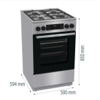 Комбінована плита Gorenje GKS5C70HXF