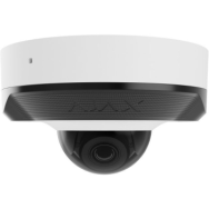 Ajax IP-Камера проводная DomeCam Mini, 8мп, 4мм, Poe, True WDR, IP 65, ИК 30м, аудио, угол обзора 75°до 85°, мини купольная, белая