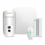Ajax Комплект охранной сигнализации HDR StarterKit Cam, hub 2, motioncam HDR, doorprotect, spacecontrol, jeweller, беспроводной, белый