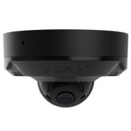 Ajax IP-Камера проводная DomeCam Mini HL black, 8Мп, 4мм, гибридная подсветка IR 35м, белый Led 50м, PoE, True WDR, IP65, ИК 30м, аудио, угол обзора 75°–85°, мини-купольная, чёрная