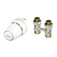 Danfoss Комплект термостатический Regus M30x1.5 + RLV-KB, 1/2", прямой