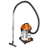 Neo Tools Профессиональный пылесос, 1400Вт, 18 кПа, контейнер 30л, HEPA, колеса, 5.92кг