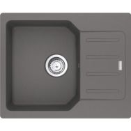 Franke Мойка кухонная City, фрагранит, прямоуг., с крылом, 620х500х190мм, чаша- 1, врезная, оборотная, UCG 611-62, серый камень