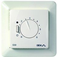 Danfoss Терморегулятор DEVIreg 530, (+5+45С), механический, датчик на проводе 3м, 85 х 85мм, макс. 15A, белый