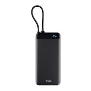 Trust Акумулятор портативний літій-іонний power bank Trust Fiera, 20000мА·год, 2хUSB-C, 20W, PD/QC 3.0, чорний