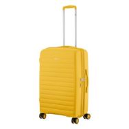 2E Чемодан, Aero, полипропилен, средний, 63/78 л, TSA, 4 колеса, EXP, янтарно-желтый