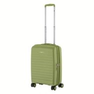 2E Чемодан, Aero, полипропилен, малый, 35/44 л, TSA, 4 колеса, EXP, оливково-зеленый