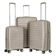 2E Набір валіз 2E, Aero, поліпропілен, (L+M+S),TSA, 4 колеса, EXP, сіро-коричневий