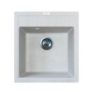 Adamant Мойка кухонная Brick, искуственный камень, квадрат, без крыла, 460x515x200мм, чаша - 1, врезная, Old stone