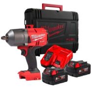 Milwaukee Гайковерт ударный аккумуляторный M18 FMTIW2F12-502X 18В АКБ 2х5А·час 0-2575об·мин 881Нм 1/2" ЗП M12-18FC кейс 6.28кг