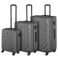 Wenger Набір валіз Wenger, Motion 3 в 1, (S,M,L), пластик, 4 колеса, сірий