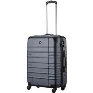 Wenger Чемодан, Amplar, средний, пластик, 4 колеса, синяя