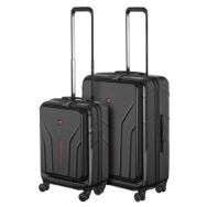 Wenger Набір валіз Wenger Amplix Hardside, полікарбонат, (S+M), TSA, 4 колеса, EXP, чорний
