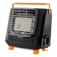 Neo Tools gas heater, 2.2kW, 160g/hour, cartridge, regulator, piezo ignition, black