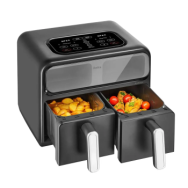 Amica Мультипечь  2400Вт, чаша - 2*4.0л, сенсорное управление, 8 авто. программ, пластик, черный