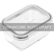 ARDESTO Контейнер для зберігання харчових продуктів Ardesto Gemini 1.5л, боросилікатне скло, пластик, прямокутний, прозорий