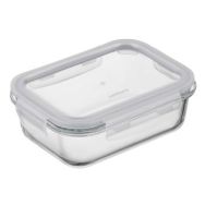ARDESTO Контейнер для хранения пищевых продуктов Gemini 0.66л, боросиликатное стекло, пластик, прямоугольный, прозрачный