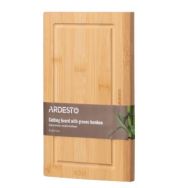 ARDESTO Доска кухонная с желобом Midori, 25х16х1.5см, бамбук