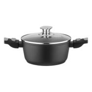 ARDESTO Кастрюля со стеклянной крышкой Gemini Bari, 2.5л, алюминий, черный