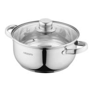 ARDESTO Кастрюля Gemini Gourmet, стеклянная крышка, 2.7 л, нержавеющая сталь