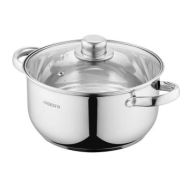 ARDESTO Кастрюля Gemini Gourmet, стеклянная крышка, 3.8 л, нержавеющая сталь