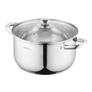 ARDESTO Кастрюля Gemini Gourmet, стеклянная крышка, 5.8 л, нержавеющая сталь