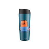 ARDESTO Термочашка Coffee time Red Cat 450 мл, нержавеющая сталь, синий
