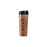 ARDESTO Термочашка Coffee time Cat 450 мл, нержавеющая сталь, мокко
