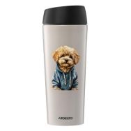 ARDESTO Термочашка Coffee Time Maltipoo 450мл, нержавеющая сталь, бежевый