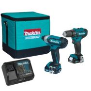 Makita Набор аккумуляторного инструмента CLX224SA CXT 12Vmax (DF333DZ, TD110DZ, DC10SB, BL1021Bx2)