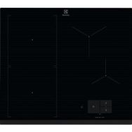 Electrolux Варочная поверхность индукционная, 60см, расширенная зона, датчик кипения, датчик жарки, сенсорный дисплей, Hob2Hood, черный